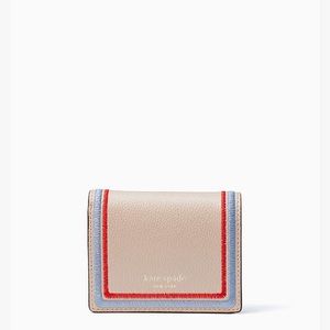 Kate spade small bifold Eva embroidered wallet